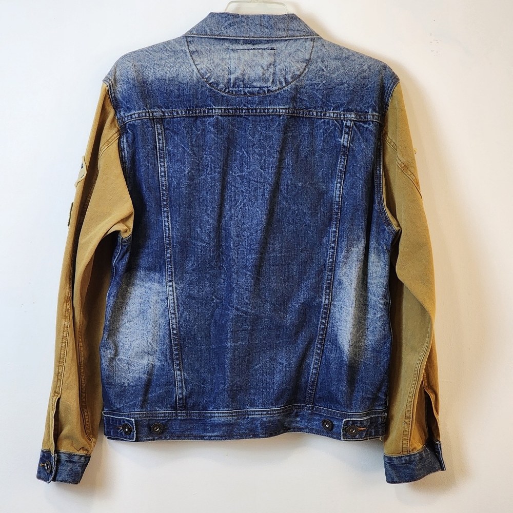 V Six Jeans Denim Patch Jacket - Picture 3 of 10